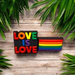 Love is Love Croc Charms | Pride Rainbow Accessories
